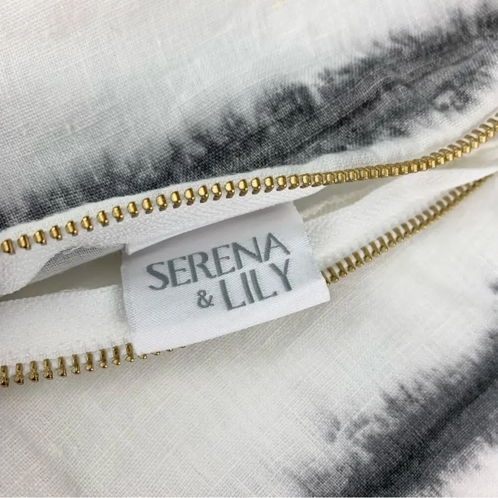 Serena & Lily Capitola Stripe 14”x30” Pillow Case Zip Cover